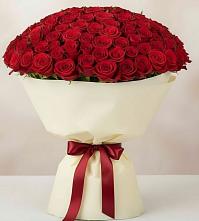 Букет 101 Красная роза Милано в Залукокоаже