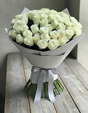 Букет 35 Белых роз #REPLACE_PRED# Залукокоаже