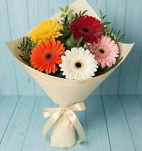 Букет цветов из:  Герберы в Залукокоаже
