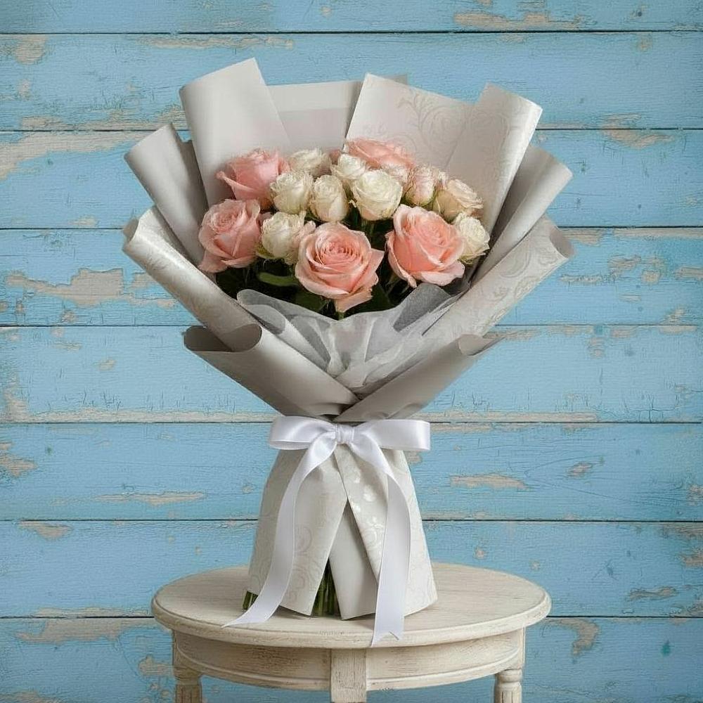 Букет цветов из: Розы в Залукокоаже