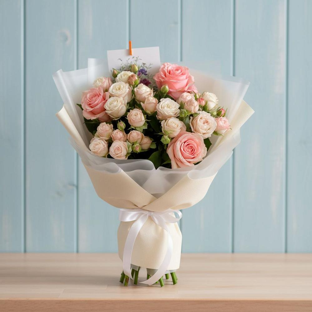 Букет цветов из: Розы в Залукокоаже