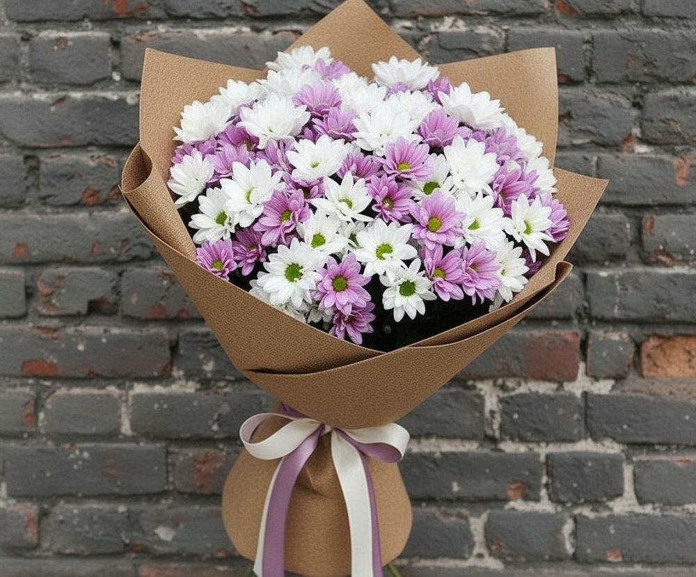 Букет цветов из: Хризантемы в Залукокоаже