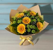 Букет цветов из:  Герберы и Хризантемы в Залукокоаже