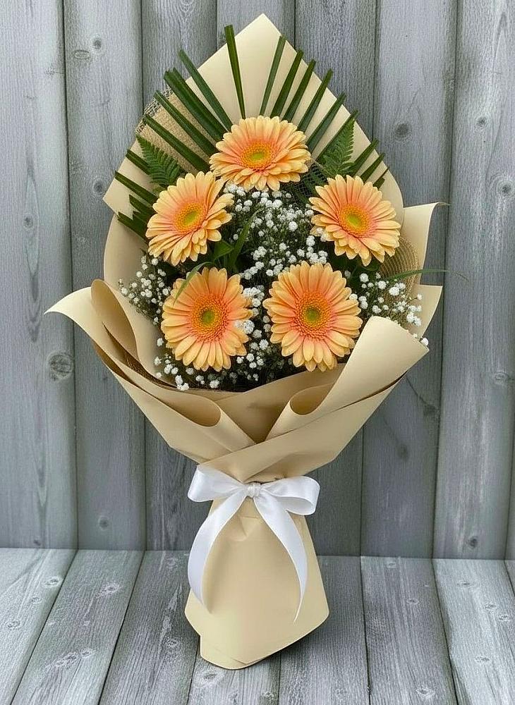 Букет цветов из: Герберы в Залукокоаже