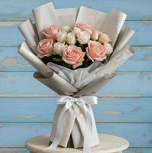 Букет цветов из:  Розы в Залукокоаже