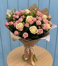 Букет цветов из:  Розы #REPLACE_PRED# Залукокоаже