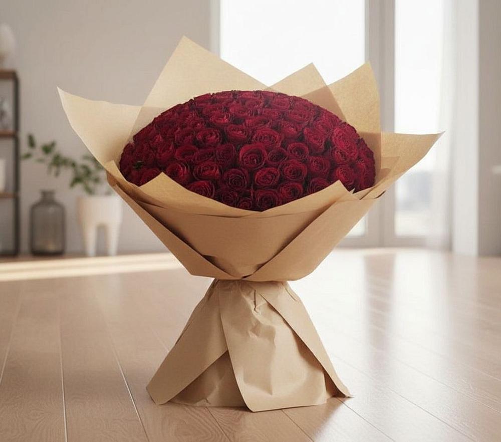 Букет 101 Красная роза в Залукокоаже