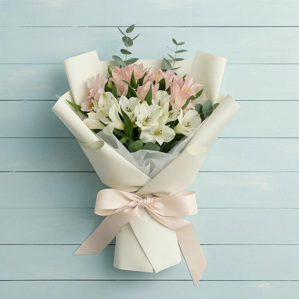 Букет цветов из: Альстромерии в Залукокоаже