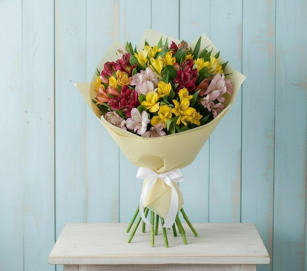 Букет цветов из: Альстромерии в Залукокоаже