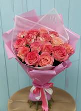 Букет 15 Розовых роз Равель в Залукокоаже