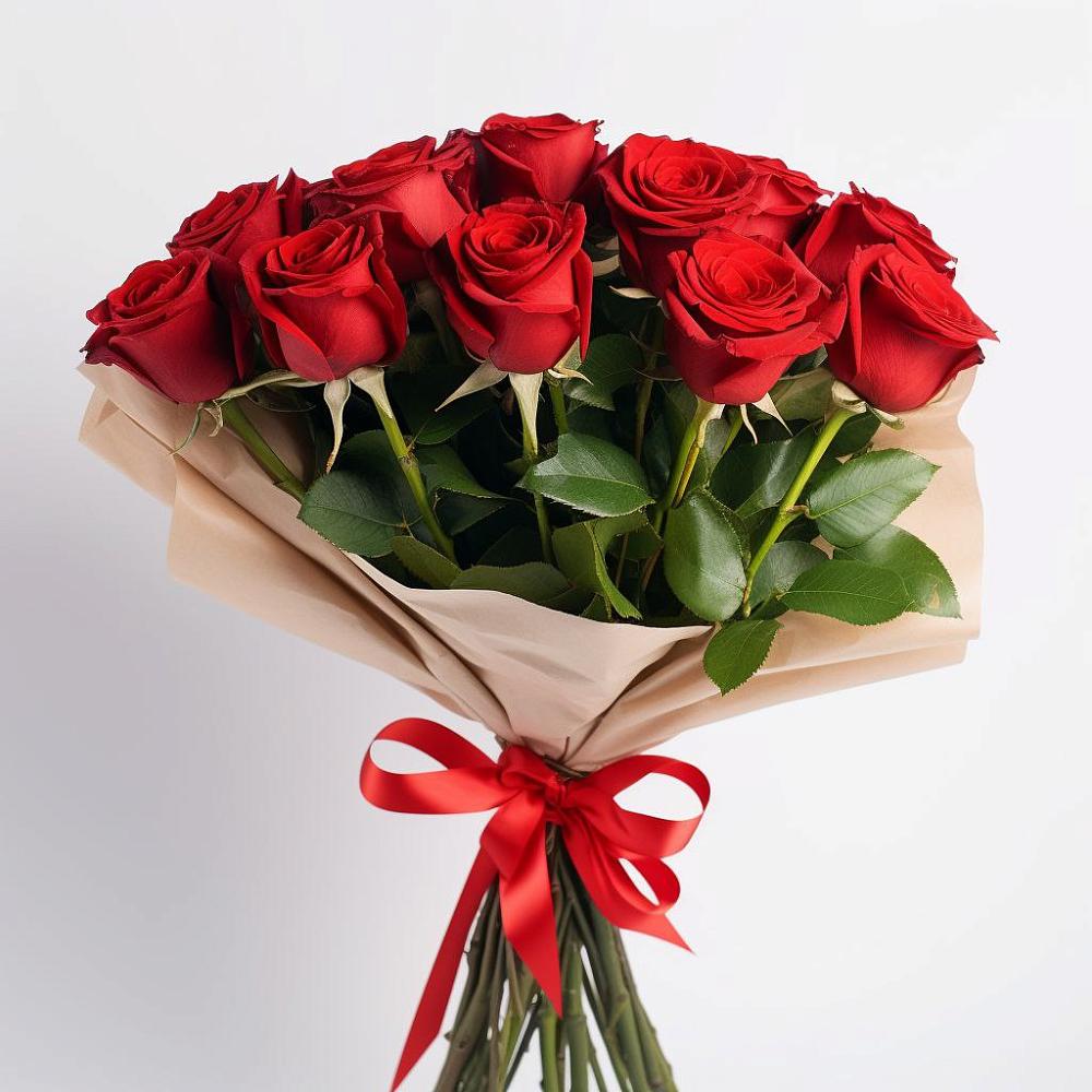 Букет 11 Красных роз Эдлесс Лав в Залукокоаже